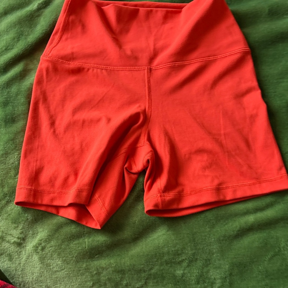 Yogalicious Women's Bright Red Bike Shorts